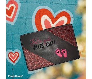 Stickdatei ITH - Füße gut, alles gut - Tasche & MugRug & Anhänger